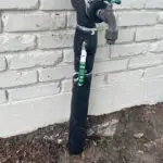 Southeast Louisiana water main replacement showing exterior water service line work from the yard to the home