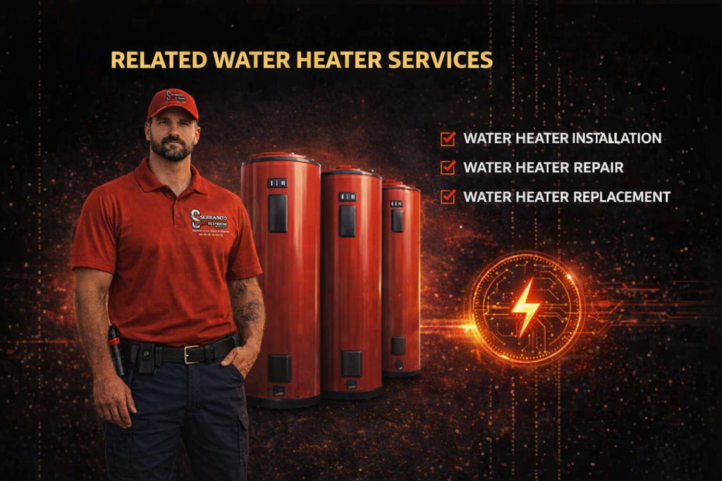 South Shore water heater services in Southeast Louisiana by Serrano’s Plumbing Services